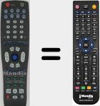Replacement remote control for CLU-5724TSI (HL01824)