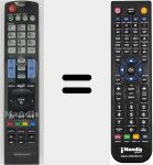 Replacement remote control for MI-AKB72914210-221