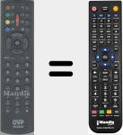 Replacement remote control for RC5840
