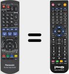 Replacement remote control for N2QAYB000508