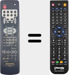 Replacement remote control for RC5300SR