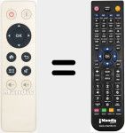 Replacement remote control for RM-IR002