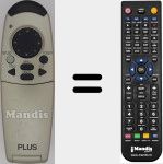 Replacement remote control for U3-800R