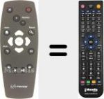 Replacement remote control for CA21KDV-LF2018 (URC395000-00R00)