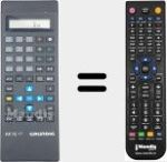 Replacement remote control for RP75LCD (275200980100)