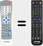 Replacement remote control for AST001