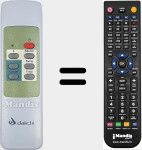 Replacement remote control for DAI003