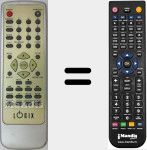 Replacement remote control for JX-2002