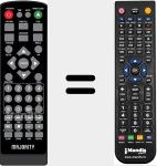 Replacement remote control for SCH-DVD-BLK