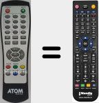 Replacement remote control for Mini DT 12 C