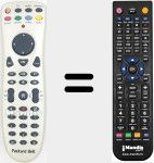 Replacement remote control for PACK001