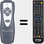 Replacement remote control for REMCON1795