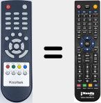 Replacement remote control for REMCON1898