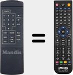 Replacement remote control for REMCON1920