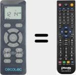 Replacement remote control for REMCON2074