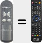 Replacement remote control for REMCON2123