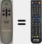 Replacement remote control for CCD-80M