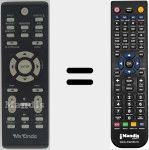 Replacement remote control for MX004