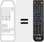 Replacement remote control for 105520B
