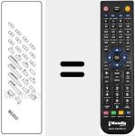 Replacement remote control for REMCON166