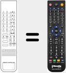 Replacement remote control for REMCON1205