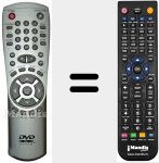 Replacement remote control for REMCON412