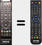 Replacement remote control for AMI001