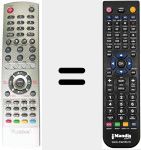 Replacement remote control for REMCON174
