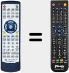 Replacement remote control for REMCON387