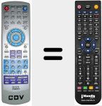 Replacement remote control for REMCON479