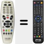Replacement remote control for REMCON1366