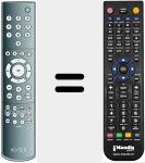 Replacement remote control for REMCON478