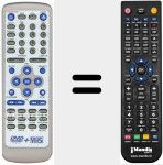 Replacement remote control for REMCON1078