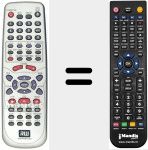 Replacement remote control for REMCON1181