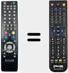 Replacement remote control for REMCON092