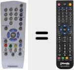 Replacement remote control for Tele Pilot 1010 (720117140600)