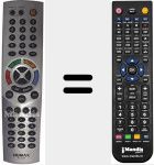 Replacement remote control for RC 536 P (014003020)