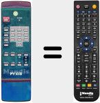 Replacement remote control for REMCON1164