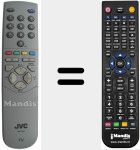 Replacement remote control for RM-C64H1C