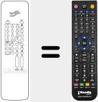 Replacement remote control for REMCON700