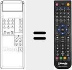 Replacement remote control for REMCON662