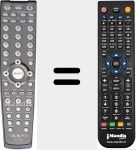 Replacement remote control for DV983H