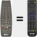 Replacement remote control for RC39870B03-00