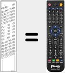 Replacement remote control for RC3001