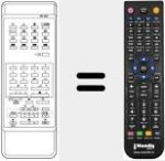 Replacement remote control for RC667