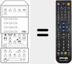 Replacement remote control for RC7703