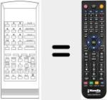 Replacement remote control for RCU1709