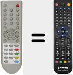 Replacement remote control for REMCON1133