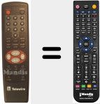 Replacement remote control for REMCON1222