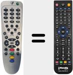 Replacement remote control for REMCON557